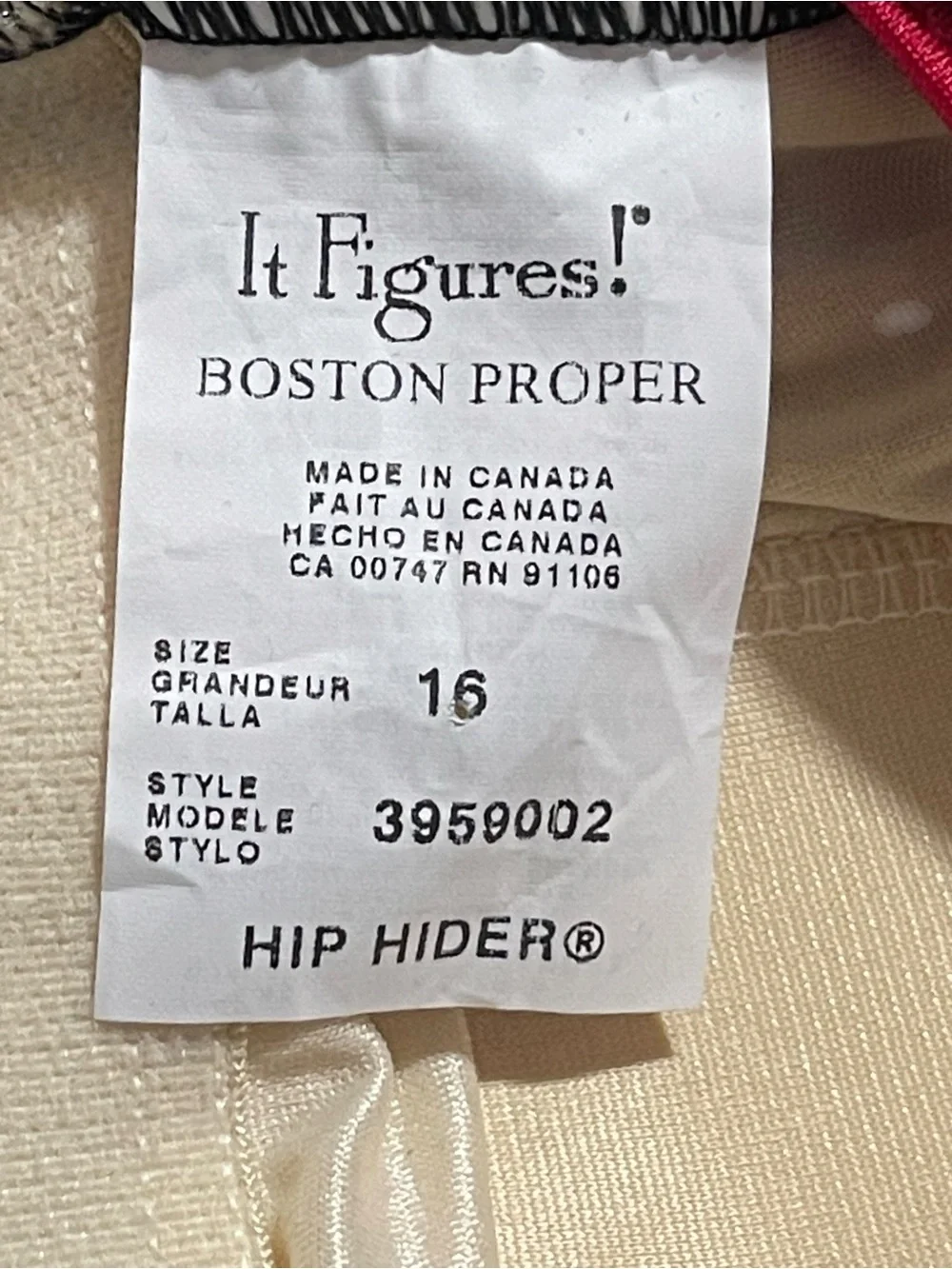 Vintage Boston Proper It Figures! Hip Hider One Piece Swimsuit Black w/ Mesh 16